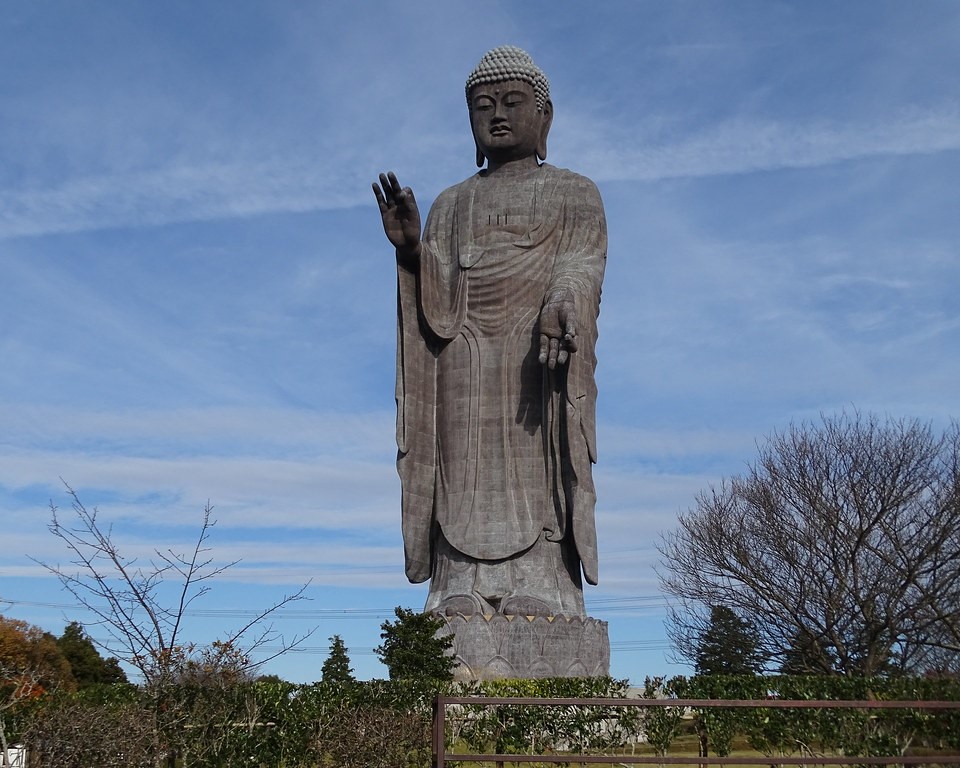 Ushiku Daibutsu is one of the tallest statues
