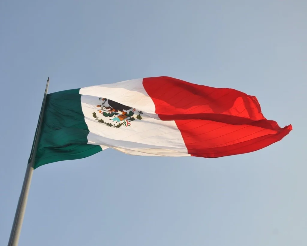 Mexico Flag is one of the beautiful flags
