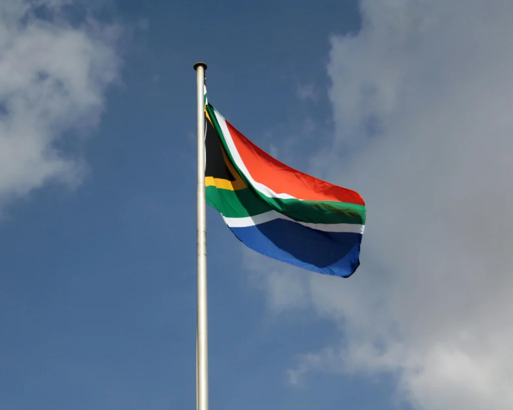 South Africa Flag is one of the beautiful flags
