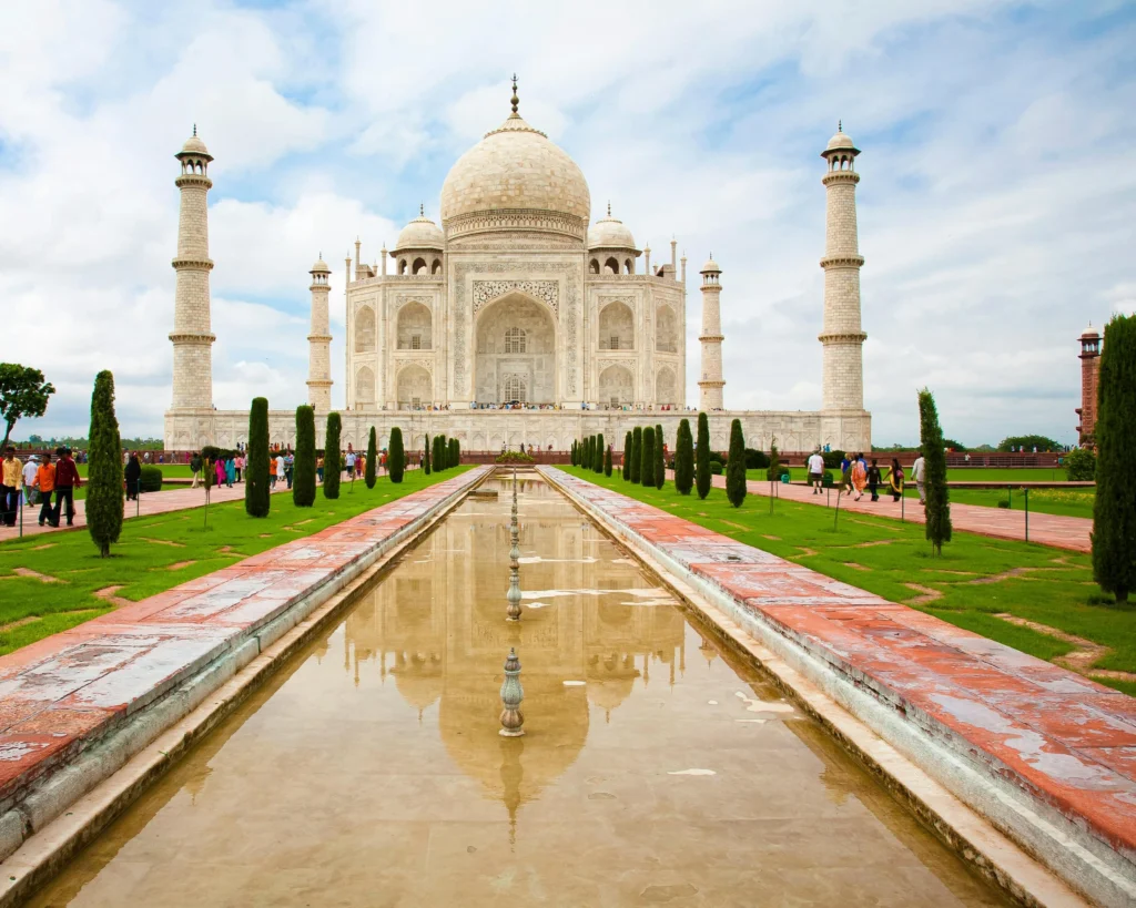 Taj Mahal is one of the famous monuments
