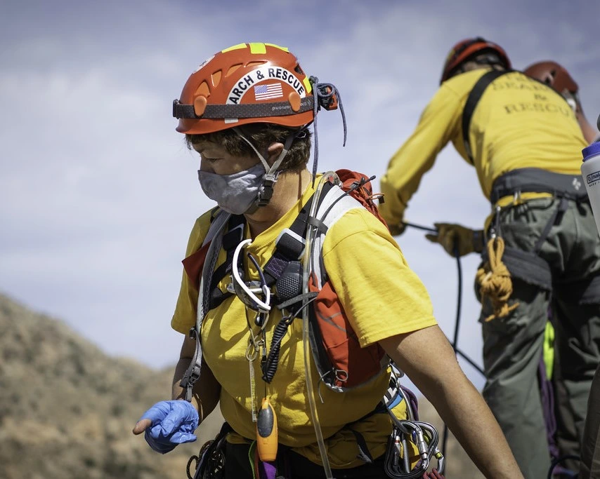 Rescue team in nutty putty cave