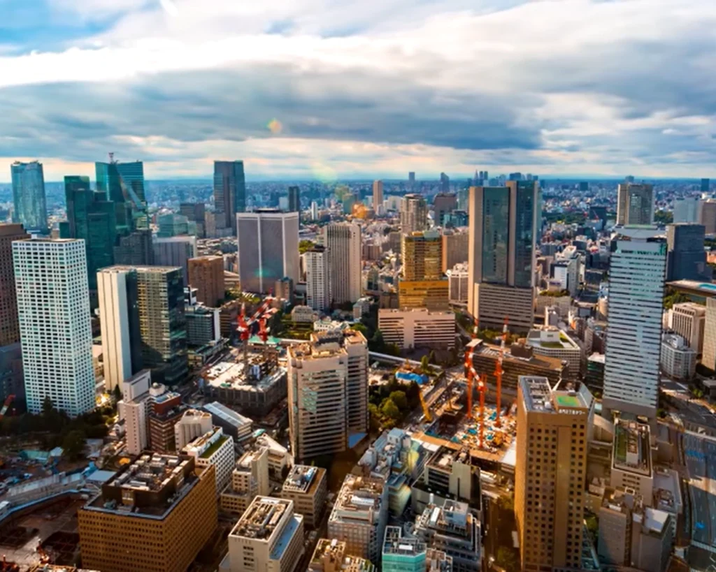 Tokyo, Japan is one of the cities have most skyscrapers