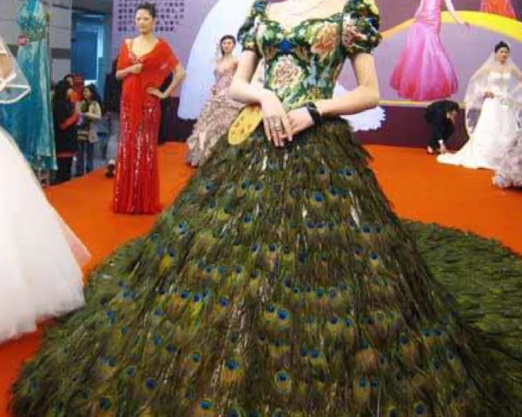 Vera Wang Peacock Dress is one of the most expensive wedding dresses