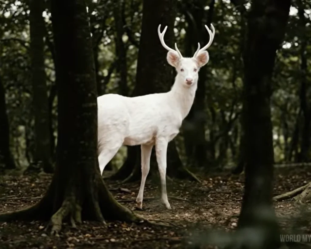 Albino Deer is one of the albino animals