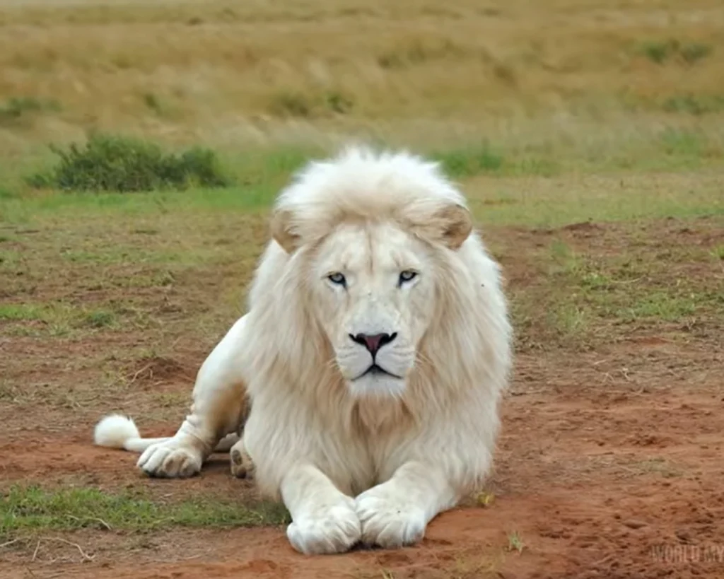 Albino Lion is one of the albino animals