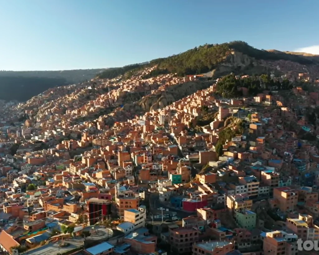 La Paz, Bolivia is one of the highest cities in the world