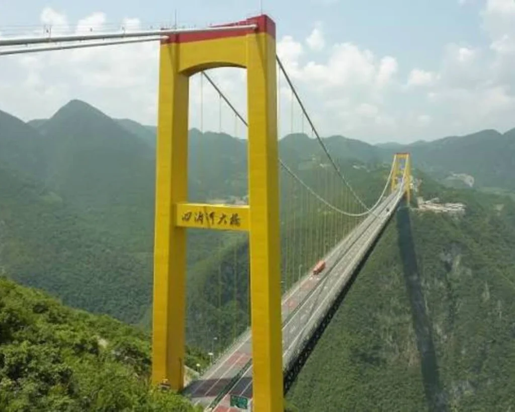 Sidu River Bridge is one of the highest bridges in the world